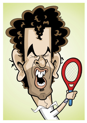 Cartoon: Andy Murray (medium) by Ca11an tagged andy,murray,scottish,british,caricature