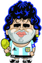 Cartoon: Deigo Maradona (small) by Ca11an tagged deigo,maradona,world,cup,legends
