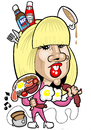 Cartoon: Lady GaGa (small) by Ca11an tagged lady gaga caricature