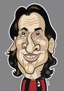 Cartoon: Zlatan Ibrahimovic AC Milan (small) by Ca11an tagged zlatan,ibrahimovic,caricature,ac,milan,world,cup,legends,book,football,caricatures,soccer