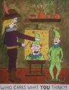 Cartoon: Portrait of a Jester (small) by David_Bromley tagged jester,studio,painter,portrait,renaissance