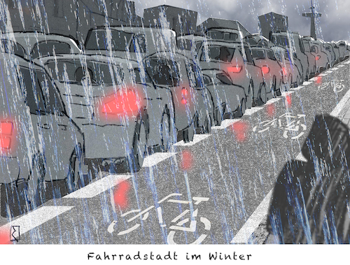 Cartoon: Fahrradstadt (medium) by Jan Rieckhoff tagged auto,automobil,mobilität,kfz,pkw,fahrer,transport,transportmittel,individual,verkehr,verkehrsmittel,verkehrsweg,verkehrsadern,verkehrsberuhigung,nahverkehr,konzept,planung,fahrrad,radler,innenstadt,city,stadt,pop,up,radweg,straße,fahrbahn,stau,überfüllung,comic,cartoon,witz,karikatur,jan,rieckhoff,auto,automobil,mobilität,kfz,pkw,fahrer,transport,transportmittel,individual,verkehr,verkehrsmittel,verkehrsweg,verkehrsadern,verkehrsberuhigung,nahverkehr,konzept,planung,fahrrad,radler,innenstadt,city,stadt,pop,up,radweg,straße,fahrbahn,stau,überfüllung,comic,cartoon,witz,karikatur,jan,rieckhoff