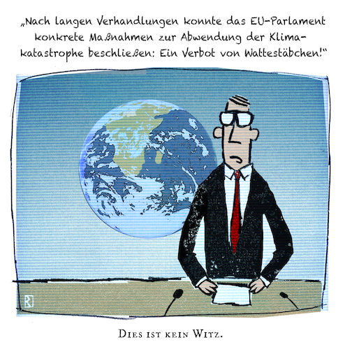 Cartoon: Tagesschau (medium) by Jan Rieckhoff tagged fernsehen,tv,tagesschau,nachrichten,sendung,sprecher,moderator,bericht,meldung,neuigkeit,klima,erde,planet,klimakatastrophe,erderwärmung,co2,treibhauseffekt,kunststoff,plastik,vermeidung,umwelt,schutz,müll,vermüllung,verschmutzung,rettung,verbot,sauberkeit,massnahme,abwendung,europa,parlament,gesetz,beschluss,eu,welt,wattestäbchen,fernsehen,tv,tagesschau,nachrichten,sendung,sprecher,moderator,bericht,meldung,neuigkeit,klima,erde,planet,klimakatastrophe,erderwärmung,co2,treibhauseffekt,kunststoff,plastik,vermeidung,umwelt,schutz,müll,vermüllung,verschmutzung,rettung,verbot,sauberkeit,massnahme,abwendung,europa,parlament,gesetz,beschluss,eu,welt,wattestäbchen