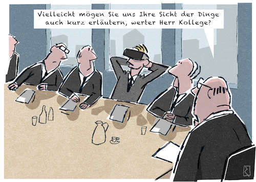 Vr Brille Von Jan Rieckhoff Wirtschaft Cartoon Toonpool 