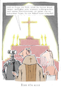 Cartoon: Trauung (small) by Jan Rieckhoff tagged ehe,hochzeit,trauung,kirche,religion,gesetz,pfarrer,priester,pastor,paar,roboter,schwule,lesben,cartoon,comic,jan,rieckhoff
