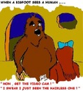 Cartoon: Bigfoot (small) by Mewanta tagged bigfoot