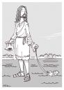 Cartoon: out for a walk... (small) by r8r tagged fish walk water poop jesus plastic bag