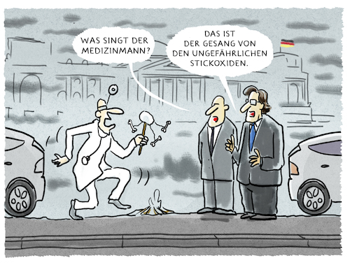 Cartoon: 100 Lungenfachärzte... (medium) by markus-grolik tagged stickoxide,scheuer,fahrverbot,diesel,stickoxid,grenzwert,eu,csu,groko,berlin,vw,daimler,stickoxide,scheuer,fahrverbot,diesel,stickoxid,grenzwert,eu,csu,groko,berlin,vw,daimler