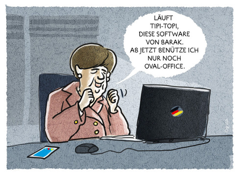 Cartoon: .... (medium) by markus-grolik tagged nsa,prism,obama,merkel,spionage,abhören,software,usa,deutschland,unter,freunden,cartoon,oval,officegrolik,nsa,prism,obama,merkel,spionage,abhören,software,usa,deutschland,unter freunden,cartoon,oval,office,grolik,unter,freunden