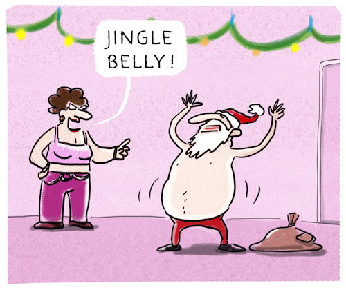 Cartoon: ... (medium) by markus-grolik tagged weihnachten,konsum,mas,winter,santa,claus,jingle,bells,nikolaus,heilig,abend,geschenk,schneemann,weihnachten,konsum,mas,winter,santa,claus,jingle,bells,nikolaus,heilig,abend,geschenk,schneemann