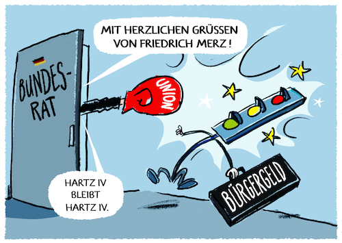 Cartoon: Abgeschmettert... (medium) by markus-grolik tagged bürgergeld,merz,söder,cdu,csu,bundesrat,burkhard,heil,ampel,spd,grüne,fdp,hartz,arbeitslosengeld,schonvermögen,bürgergeld,merz,söder,cdu,csu,bundesrat,burkhard,heil,ampel,spd,grüne,fdp,hartz,arbeitslosengeld,schonvermögen