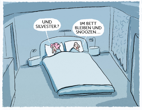 Cartoon: Abwarten... (medium) by markus-grolik tagged silvester,pandemie,lockdown,ausgangssperren,im,bett,bleiben,snoozen,radiowecker,paar,mann,frau,neujahr,jahreswechsel,silvester,pandemie,lockdown,ausgangssperren,im,bett,bleiben,snoozen,radiowecker,paar,mann,frau,neujahr,jahreswechsel