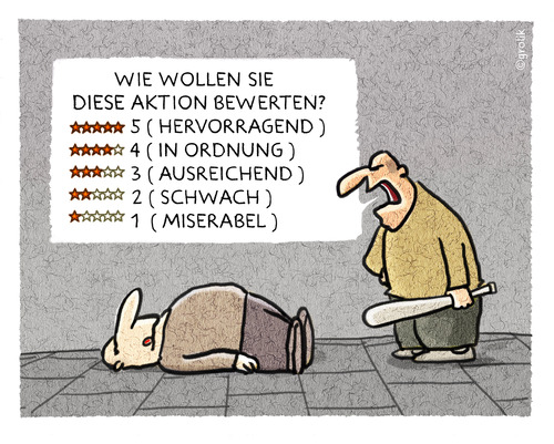 Cartoon: Sternchen (medium) by markus-grolik tagged aggressor,konsum,versand,online,amazon,kundenbewertung,bewertung,aggression,kunde,kunde,aggression,bewertung,kundenbewertung,amazon,online,versand,konsum,aggressor