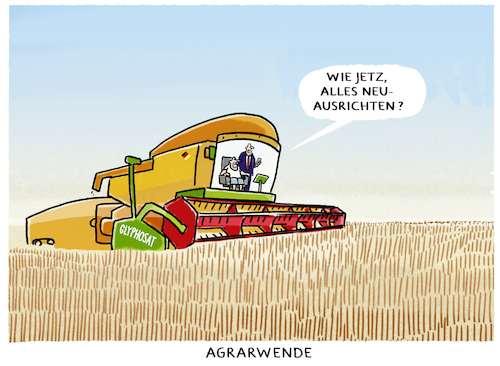 Cartoon: Agrarindustrie.. (medium) by markus-grolik tagged klima,klimawandel,erderwärmung,artensterben,agrarindustrie,klimaschutz,mähdrescher,wende,getreidefeld,ernte,agrarwende,pestizide,landwirtschaft,monokultur,industrie,bauern,klima,klimawandel,erderwärmung,artensterben,agrarindustrie,klimaschutz,mähdrescher,wende,getreidefeld,ernte,agrarwende,pestizide,landwirtschaft,monokultur,industrie,bauern