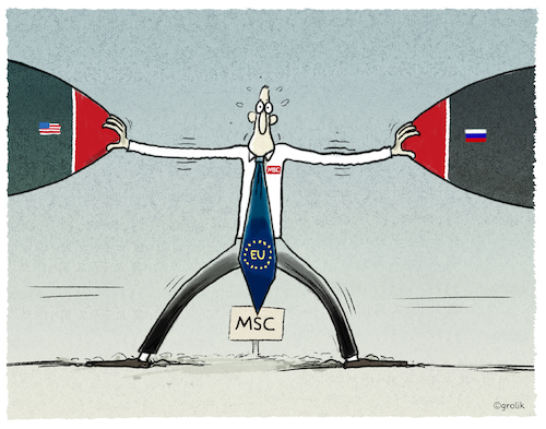 Cartoon: ...Aufrüstung... (medium) by markus-grolik tagged inf,msi,russland,usa,mittelstreckenraketen,rüstung,aufrüstung,waffenindustrie,armee,atomwaffen,europa,nato,münchen,sicherheitskonferenz,stoltenberg,berlin,merkel,macron,geopolotik,militär,inf,msi,russland,usa,mittelstreckenraketen,rüstung,aufrüstung,waffenindustrie,armee,atomwaffen,europa,nato,münchen,sicherheitskonferen,stoltenberg,berlin,merkel,macronz,geopolotik,militär