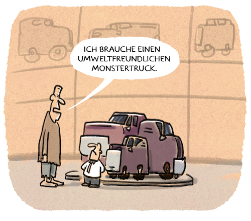 Cartoon: ...Auto-Industrie... (medium) by markus-grolik tagged suv,co2klima,klimawandel,umwelt,verkehr,dienstwagen,verbrauch,wut,dieselverbot,monstertruck,fahrverbot,suv,co2klima,klimawandel,umwelt,verkehr,dienstwagen,verbrauch,wut,dieselverbot,monstertruck,fahrverbot