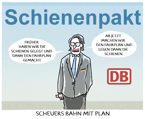 Cartoon: Bahngipfel (medium) by markus-grolik tagged db,fahrplan,schienenlegung,chaotisch,aenderung,zukunft,schienenverkehr,infrastruktur,puenktlichkeit,verkehrsminister,db,fahrplan,schienenlegung,chaotisch,aenderung,zukunft,schienenverkehr,infrastruktur,puenktlichkeit,verkehrsminister