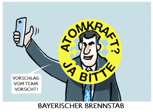 Cartoon: Becquerel (medium) by markus-grolik tagged atomstrom,bayern,energieversorgung,atomkraft,atomkraftanlagen,soeder,csu,laufzeit,strom,energie,brennstaebe,energielieferung,russland,gas,deutschland,atomstrom,bayern,energieversorgung,atomkraft,atomkraftanlagen,soeder,csu,laufzeit,strom,energie,brennstaebe,energielieferung,russland,gas,deutschland