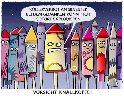 Cartoon: Böllerstopp... (medium) by markus-grolik tagged boellerverbot,feuerwerk,silvester,verletzte,kracher,explosionswerk,jahreswechsel,böller,verbot,notaufnahme,boellerverbot,feuerwerk,silvester,verletzte,kracher,explosionswerk,jahreswechsel,böller,verbot,notaufnahme