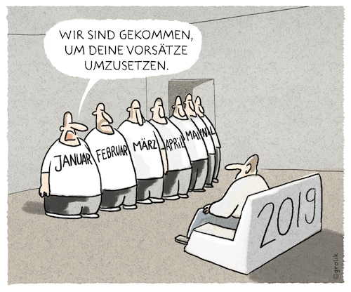 Cartoon: ..business as usual... (medium) by markus-grolik tagged 2019,vorsätze,todo,to,do,neues,jahr,januar,sofa,2019,vorsätze,todo,to,do,neues,jahr,januar,sofa