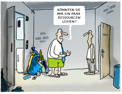 Cartoon: Deal... (medium) by markus-grolik tagged ressourcen,aufgebraucht,leihen,entwicklungslaender,industriestaaten,eu,green,deal,kobalt,seltene,erden,technik,muell,konsum,verschwendung,ressourcen,aufgebraucht,leihen,entwicklungslaender,industriestaaten,eu,green,deal,kobalt,seltene,erden,technik,muell,konsum,verschwendung