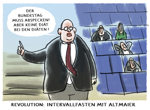 Cartoon: ...diätetisch.. (medium) by markus-grolik tagged peter,altmaier,bundestag,verkleinern,diaet,berlin,deutschland,parlament,diaeten,intervallfasten,peter,altmaier,bundestag,verkleinern,diaet,berlin,deutschland,parlament,diaeten,intervallfasten