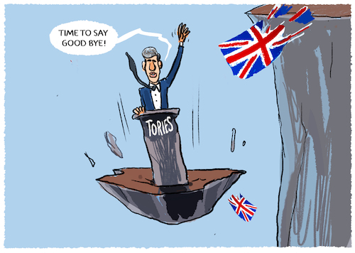 Cartoon: Rishi... (medium) by markus-grolik tagged rishi,sunak,premier,wahlen,tories,london,conservative,party,premierminister,vereinigtes,koenigreich,parlamentswahl,in,grossbritannien,tory,rishi,sunak,premier,wahlen,tories,london,conservative,party,premierminister,vereinigtes,koenigreich,parlamentswahl,in,grossbritannien,tory