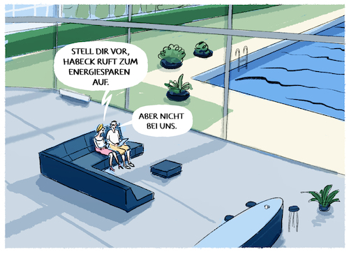 Cartoon: Energiesparen... (medium) by markus-grolik tagged energiesparen,habeck,energie,ampel,heizkosten,nebenkosten,soziale,frage,reich,arm,gas,oel,pendler,mieter,embargo,krieg,sparen,aufruf,wirtschaftsminister,heizung,heizen,kosten,energiekosten,russland,ukraine,energiesparen,habeck,energie,ampel,heizkosten,nebenkosten,soziale,frage,reich,arm,gas,oel,pendler,mieter,embargo,krieg,sparen,aufruf,wirtschaftsminister,heizung,heizen,kosten,energiekosten,russland,ukraine