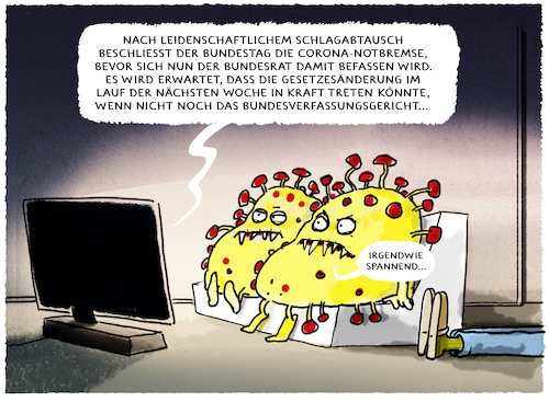 Cartoon: Entschleunigung... (medium) by markus-grolik tagged corona,bundestag,pandemie,bundesrat,bundesverfassungsgericht,gesetz,infektionsschutzgesetz,deutschland,bund,länder,föderalismus,welle,notfall,corona,bundestag,pandemie,bundesrat,bundesverfassungsgericht,gesetz,infektionsschutzgesetz,deutschland,bund,länder,föderalismus,welle,notfall