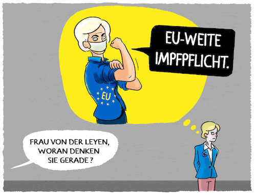 Cartoon: Europa geimpft.. (medium) by markus-grolik tagged von,der,leyen,eu,europaweite,impfpflicht,impfungen,impfstoffe,impfausweis,schengen,grenzen,pandemie,brüssel,europa,von,der,leyen,eu,europaweite,impfpflicht,impfungen,impfstoffe,impfausweis,schengen,grenzen,pandemie,brüssel,europa