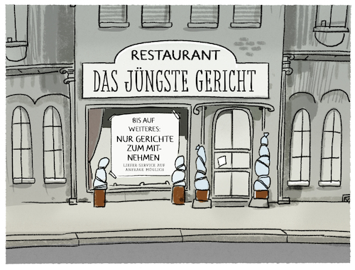 Cartoon: Gastrokrise.. (medium) by markus-grolik tagged gastronomie,epidemie,corona,ausgangssperre,katastrophe,essen,nahrung,küche,schliessung,koch,restaurant,gasthof,gast,gericht,richter,gastronomie,epidemie,corona,ausgangssperre,katastrophe,essen,nahrung,küche,schliessung,koch,restaurant,gasthof,gast,gericht,richter