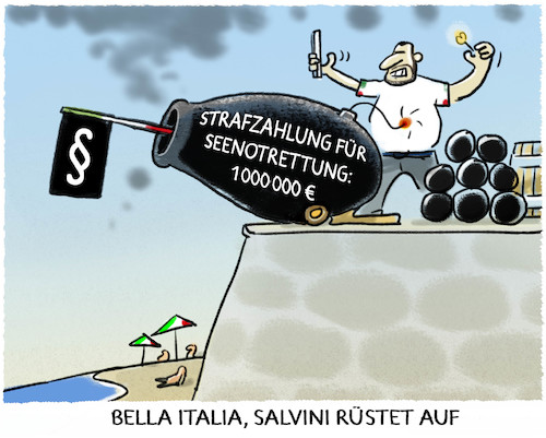 Cartoon: ...Gesetzgebung... (medium) by markus-grolik tagged seenotrettung,ngo,fluechtlinge,seenot,italien,strafe,strafzahlung,gesetz,gesetzesaenderung,haertere,rom,matteo,salvini,seenotrettung,ngo,fluechtlinge,seenot,italien,strafe,strafzahlung,gesetz,gesetzesaenderung,haertere,rom,matteo,salvini