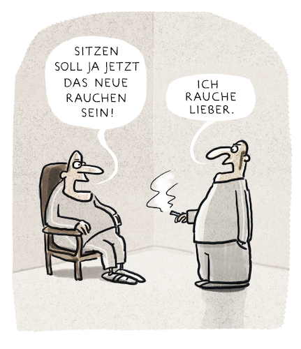 Cartoon: Gesundheitsfragen 2018 (medium) by markus-grolik tagged rauchen,sitzen,gesundheit,doktor,hirschhausen,rauchen,sitzen,gesundheit,doktor,hirschhausen
