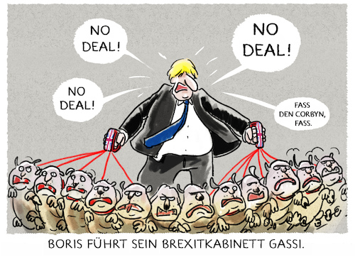 Cartoon: ...hardliner... (medium) by markus-grolik tagged boris,johnson,kabinett,brexit,london,europa,premierminister,eu,austritt,austrittsverhandlungen,england,bruessel,corbyn,minister,brexiteers,hardliner,ernennung,bluthunde,gegner,boris,johnson,kabinett,brexit,london,europa,premierminister,eu,austritt,austrittsverhandlungen,england,bruessel,corbyn,minister,brexiteers,hardliner,ernennung,bluthunde,gegner