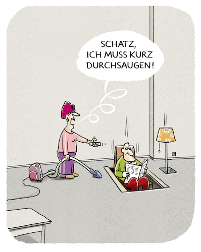 Cartoon: Haushalt (medium) by markus-grolik tagged paar,staubsauger,zeitung,indoor,mann,frau,haushalt,zimmer,ordnung,staub,ehe,paar,staubsauger,zeitung,indoor,mann,frau,haushalt,zimmer,ordnung,staub,ehe