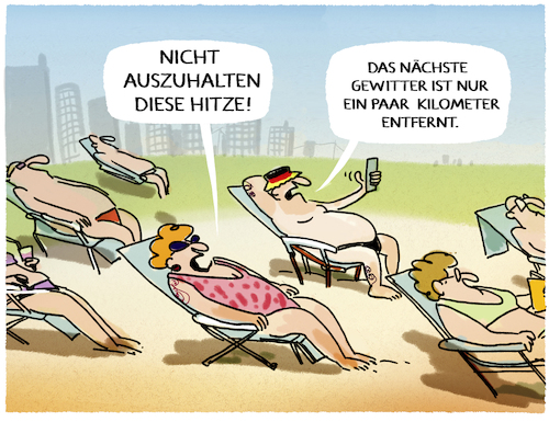 Cartoon: Hitzewelle... (medium) by markus-grolik tagged hitze,unwetter,gewitter,wetter,klima,hitzewelle,sommer,hitzerekord,deutschland,hitze,unwetter,gewitter,wetter,klima,hitzewelle,sommer,hitzerekord,deutschland