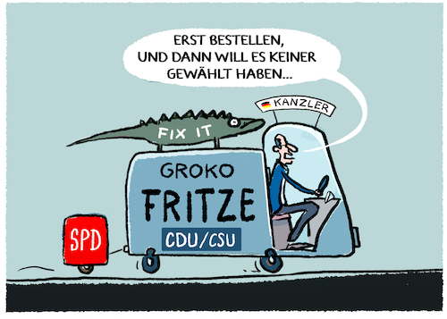 Cartoon: Im Groko-Mobil... (medium) by markus-grolik tagged wahl,wahlergebnis,regierung,wahlen,bundestagswahl,wahlanalyse,waehler,deutschland,erststimme,zweitstimme,groko,spd,rot,schwarz,union,kanzler,bundeskanzler,sondierungen,merz,friedrich,koalition,wahl,wahlergebnis,regierung,wahlen,bundestagswahl,wahlanalyse,waehler,deutschland,erststimme,zweitstimme,groko,spd,rot,schwarz,union,kanzler,bundeskanzler,sondierungen,merz,friedrich,koalition