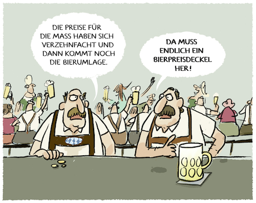 Inflationsmass... von markus-grolik | Medien & Kultur Cartoon | TOONPOOL