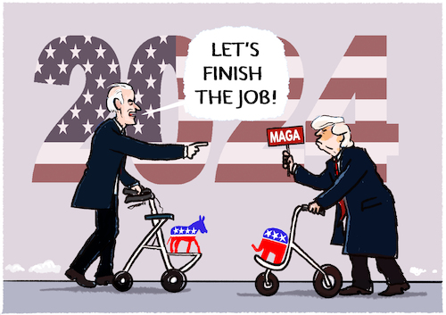 Cartoon: Kandidaten... (medium) by markus-grolik tagged joe,biden,praesident,usa,vereinigte,staaten,weltmacht,kandidatur,us,wahlkampf,donald,trump,maga,demokraten,republikaner,joe,biden,praesident,usa,vereinigte,staaten,weltmacht,kandidatur,us,wahlkampf,donald,trump,maga,demokraten,republikaner