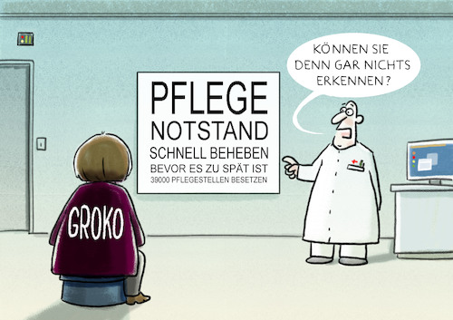 Cartoon: ...kein Weitblick... (medium) by markus-grolik tagged groko,altenheime,deutschland,pflege,pflegenotstand,pflegekräfte,bedarf,senioren,alter,alte,kranke,krankenhäuser,gesundheitsminister,merkel,berlin,groko,altenheime,deutschland,pflege,pflegenotstand,pflegekräfte,bedarf,senioren,alter,alte,kranke,krankenhäuser,gesundheitsminister,merkel,berlin