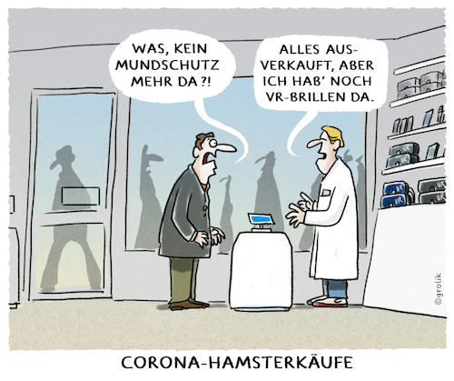 Cartoon: Keine Panik... (medium) by markus-grolik tagged corona,virus,mundschutz,hamsterkaeufepanik,ansteckung,vr,brillen,virtual,reality,corona,virus,mundschutz,hamsterkaeufepanik,ansteckung,vr,brillen,virtual,reality