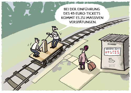 Cartoon: Kommt noch später... (medium) by markus-grolik tagged wissing,ampel,fdp,verkehrswende,deutschland,klima,mobilitaet,verkehr,auto,autobahn,verbrenner,deutsche,bahn,verspätung,49,euro,ticket,verkehrsminister,verzögern,verzögerung,öffentliche,verkehrsmittel,wissing,ampel,fdp,verkehrswende,deutschland,klima,mobilitaet,verkehr,auto,autobahn,verbrenner,deutsche,bahn,verspätung,49,euro,ticket,verkehrsminister,verzögern,verzögerung,öffentliche,verkehrsmittel