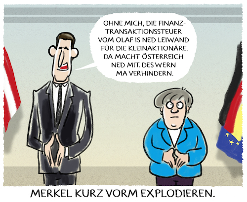 Cartoon: Kurzbesuch... (medium) by markus-grolik tagged sebastian,kurz,finanzsteuer,aktienhandel,finanztransaktionssteuer,olaf,scholz,groko,merkel,cdu,spd,csu,fpö,österreich,wien,brüssel,europa,sebastian,kurz,finanzsteuer,aktienhandel,finanztransaktionssteuer,olaf,scholz,groko,merkel,cdu,spd,csu,fpö,österreich,wien,brüssel,europa