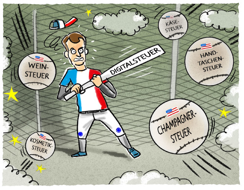 Cartoon: Macron.... (medium) by markus-grolik tagged google,digitalsteuer,trump,macron,frankreich,us,usa,handelskrieg,steuern,käsesteuer,amazon,eu,europa,google,digitalsteuer,trump,macron,frankreich,us,usa,handelskrieg,steuern,käsesteuer,amazon,eu,europa