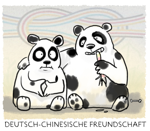 Cartoon: Merkel und Xi Jinping (medium) by markus-grolik tagged xi,jinping,peking,china,asien,merkel,20,deutschland,wirtschaft,menschenrechte,handel,globaler,xi,jinping,peking,china,asien,merkel,20,deutschland,wirtschaft,menschenrechte,handel,globaler