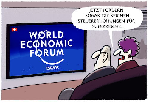 Cartoon: Neues aus Davos.... (medium) by markus-grolik tagged davos,weltwirtschaftstreffen,schweiz,superreiche,billionäre,milliardäre,millionäre,reichtum,wohlstand,geld,finanzen,ungerechtigkeit,menschheit,welt,hunger,musk,zuckerberg,bezos,usa,tech,davos,weltwirtschaftstreffen,schweiz,superreiche,billionäre,milliardäre,millionäre,reichtum,wohlstand,geld,finanzen,ungerechtigkeit,menschheit,welt,hunger,musk,zuckerberg,bezos,usa,tech