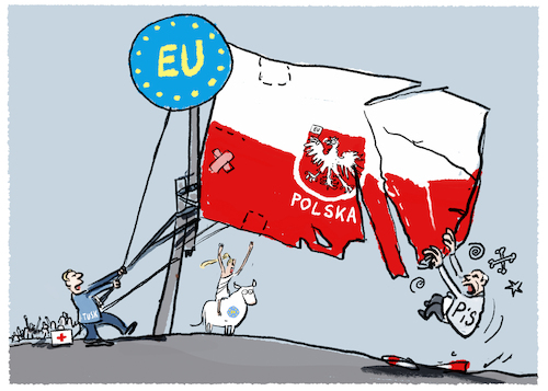 Cartoon: Parlamentswahl... (medium) by markus-grolik tagged pis,donald,tusk,jaroslaw,kaczynski,europa,polen,warschau,wahl,parlamentswahl,pis,donald,tusk,jaroslaw,kaczynski,europa,polen,warschau,wahl,parlamentswahl