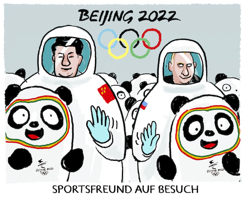 Cartoon: Putin und Xi.. (medium) by markus-grolik tagged russland,china,putin,xi,jinping,olympia,weltmacht,verbuendete,usa,nato,westen,europa,wintersport,eroeffnungszeremonie,ioc,russland,china,putin,xi,jinping,olympia,weltmacht,verbuendete,usa,nato,westen,europa,wintersport,eroeffnungszeremonie,ioc