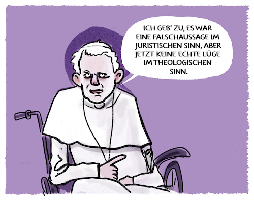 Cartoon: Ratzinger (medium) by markus-grolik tagged papst,benedikt,ratzinger,kardinal,kirchenrechtler,kirchenrecht,staat,kirche,missbrauchsgutachten,missbrach,strafrecht,vatikan,katholizismus,papst,benedikt,ratzinger,kardinal,kirchenrechtler,kirchenrecht,staat,kirche,missbrauchsgutachten,missbrach,strafrecht,vatikan,katholizismus