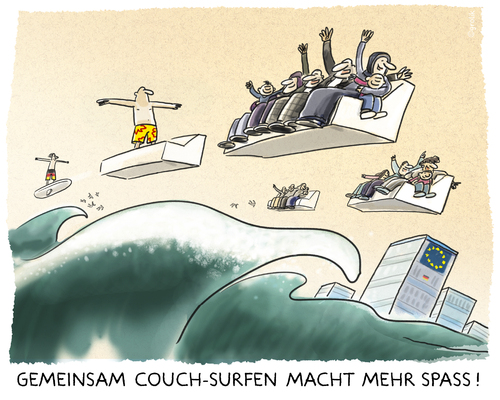 Cartoon: ...refugees are welcome... (medium) by markus-grolik tagged merkel,cartoon,das,schaffen,wir,gemeinsam,refugees,nationaldenken,eu,türkei,europa,deutschland,flüchtlingswelle,flüchtlingen,couch,surfen,afd,syrien,klimaneutral,paris,konferenz,klima,flüchtlingspolitik,welle,klimawandel,assad,allianz,putin,steigtgrolik,meeresspiegel,welle,surfen,couch,flüchtlingen,flüchtlingswelle,deutschland,europa,türkei,eu,nationaldenken,refugees,gemeinsam,wir,schaffen,das,cartoon,merkel,flüchtlingspolitik,klima,konferenz,paris,klimaneutral,syrien,afd,putin,allianz,assad,klimawandel,meeresspiegel,steigtgrolik